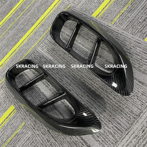 Cubierta de ventilación de aire para guardabarros laterales de fibra de carbono seca para Porsche 718 982 Boxster Cayman - Imagen 2 de 18