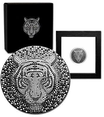 NIUE 1 Dollar 2022 1/2 oz Silver Proof 'Year of The Water Tiger' Mtg. 1,000