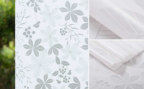 90cm x 2m Floral Privacy Frosted Frosting Removable Glass Stick Window Film - Picture 51 of 67