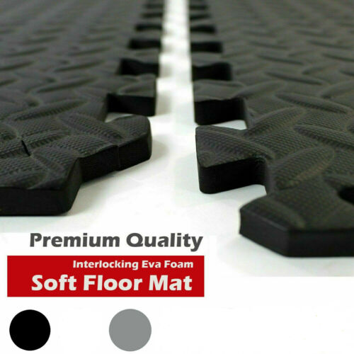 1-24pcs EVA Rubber Interlocking Foam Camping Gym Mats Fitness Flooring 60x60x1cm - Picture 6 of 14