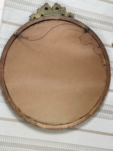 26" Antique Edwardian 1900s Gilt Wall Mirror. - Picture 6 of 7