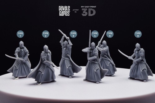 Bloody Warrior Elves Swordmen Davale Games 3D gedruckt mit hochwertigem Resin - Bild 10 von 16
