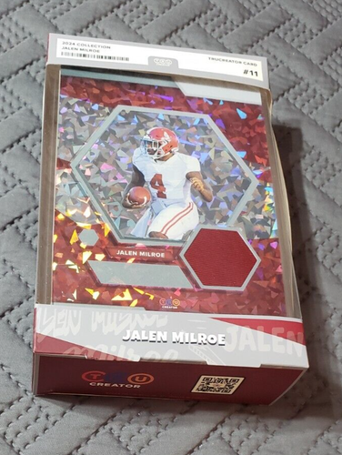 Alabama Jalen Milroe 2024 TruSport Jumbo Trucreator Card #11 #JC-JM Rookie Card - Picture 3 of 11
