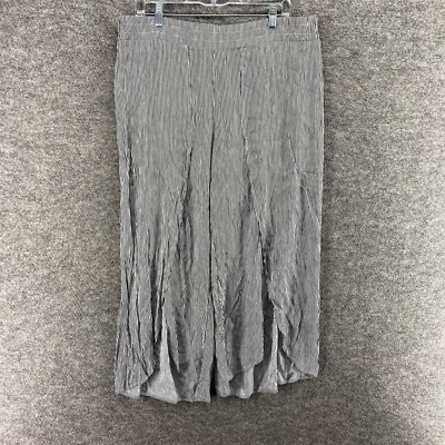 New Maurices Pants Women 16W Plus Black Striped Mid Rise Chino Pull On Rayon