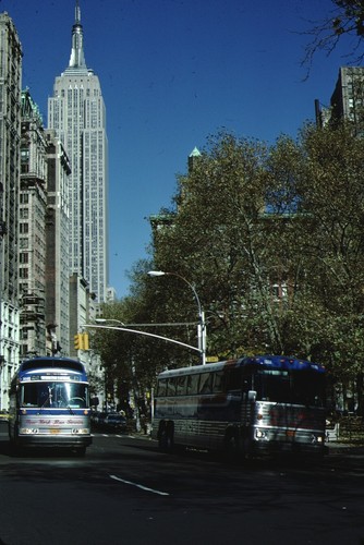 New York Bus Service MCI Bus Kodachrome Original Kodak Slide