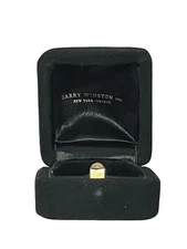 Rare! HARRY WINSTON Vintage Presentation Ring Box - Black Velvet Gold Lettering
