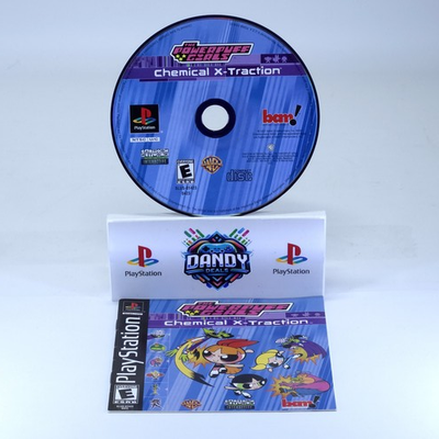 #ad Powerpuff Girls Chemical X Traction PS1 W Manual No Rear Art PlayStation $11.99
