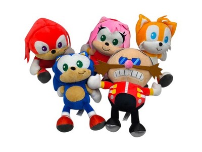 Sonic Plüsch Sammlung Plüschtier Stofftier Tails Knuckles Amy Eggman - 5 Stück 