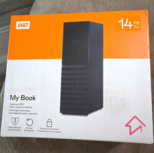 Western Digital My Book 14TB Desktop External HDD, Black, Backup, Password
