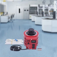 AC 0-130V Variac Transformer Variable Red Voltage Regulator Metered 2000VA 20Amp