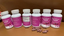 1-6pcs Capsules Rosabella Supports Blood Pressure 60Ct Organic Beet Root Powder