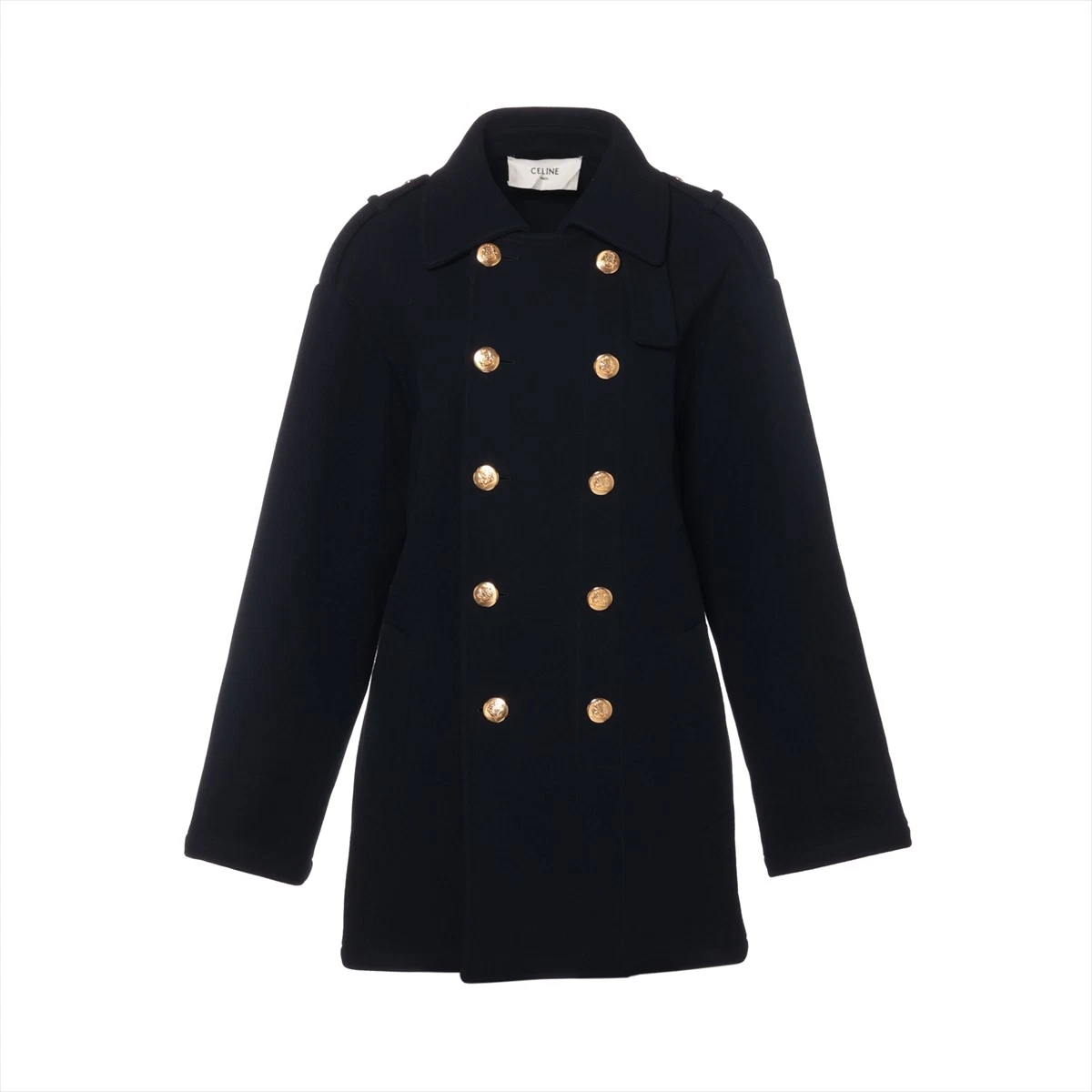 Cappotto Celine Lana Pea 34 Donna Blu Navy 2M882814E
