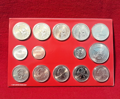 2007 US Mint Uncirculated Coin Sets Philadelphia & Denver Mints 28 Coins Total - Picture 7 of 12