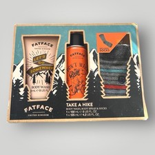 Fatface Take a Hike Body Wash Body Spray & Socks Gift Set Brand New Rare
