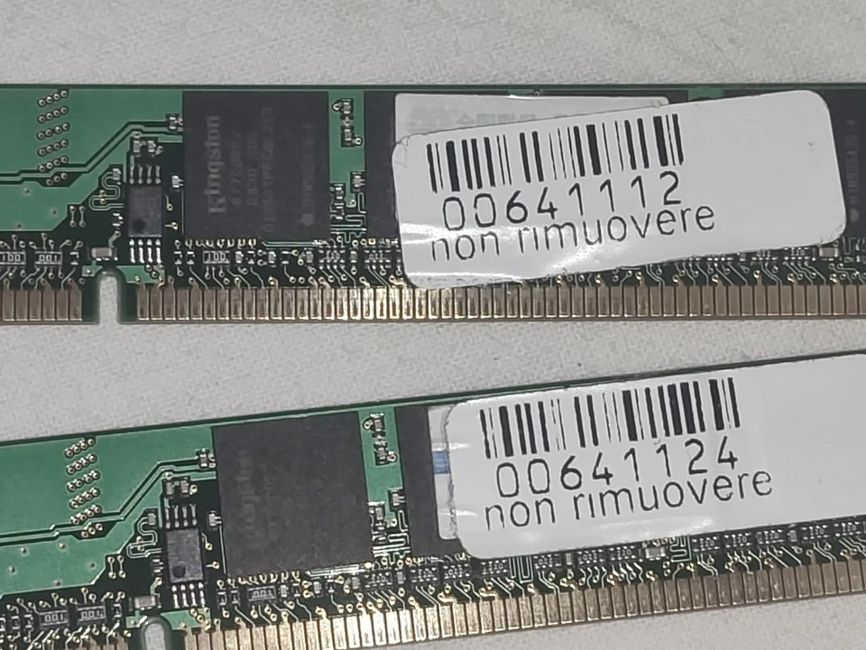 2 Moduli RAM DDR2 1GB KINGSTON KVR800D2N6/1G PC2-6400 800MHz - Immagine 3 di 4