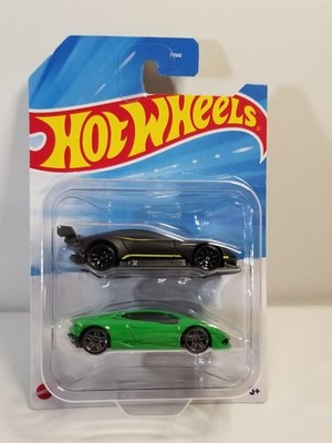 New Hot Wheels Diecast Toy Car 2 pack Aston Martin Vulcan,Lamborghini Huracan.  