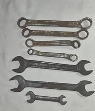 LOT OF 7 VINTAGE TOOLS, WRENCHES, MERIT, WESTLINE, OTHER