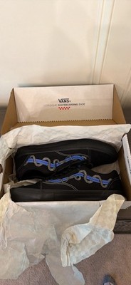 VANS Breana Geering x Skate Old Skool Black Blue Snake Shoe  Size 13 VN0A5FCBY40