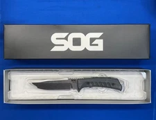 SOG Pillar Fixed Blade Knife with Sheath and Box