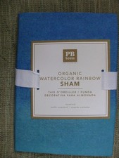 Pottery Barn Teen SHAM Organic Watercolor Rainbow Standard BRAND NEW BEAUTY