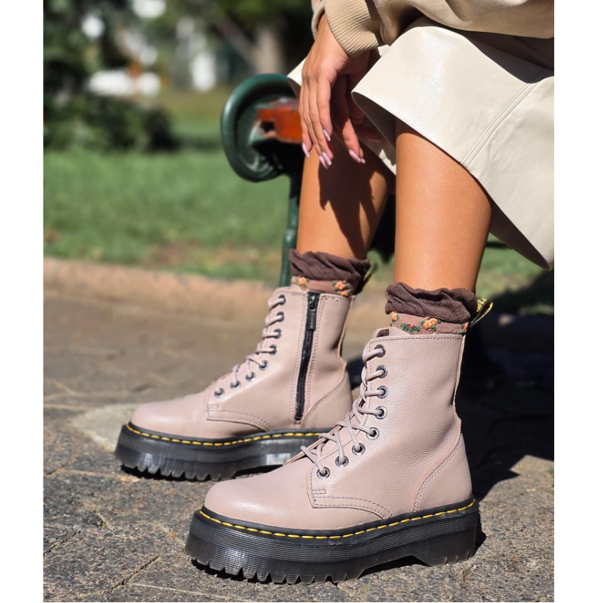 DR. MARTENS JADON III PISA LEATHER PLATFORM BOOTS MSRP$260 ~Soft+