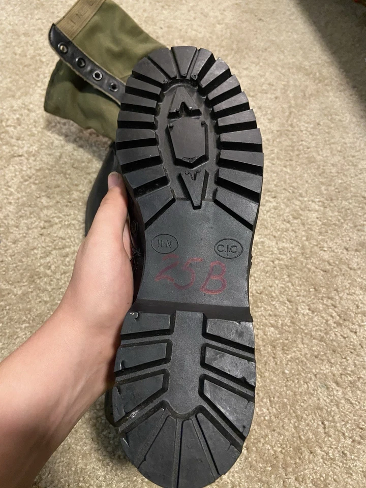 Botas de Selva con Suela Vibram del Ejército de los Estados Unidos Talla 11N Nuevas Foto 4 de 4