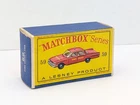 Matchbox Lesney 59b Ford Fairlane Fire Chief's Car D TYPE EMPTY BOX