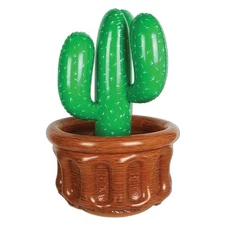 Inflatable Cactus Cooler Western Theme Party Cooler Holds 24 12 oz Cans