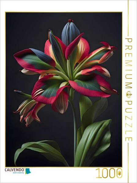 Calvendo Puzzle Magical Amaryllis | 1000 Pieces, Finished Size 25.2 × 18.9 In (6-image