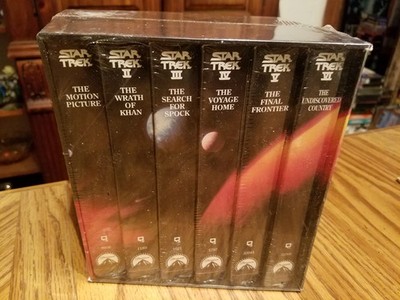 NEW SEALLED VHS COMPLETE STAR TREK  MOVIE COLLECTION STAR TREK 1 2 3 4 5 6