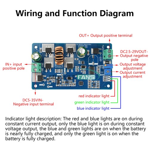 DC 5V-35V Auto Boost Buck Module Constant Voltage Constant Current LED Driver - Picture 20 of 24