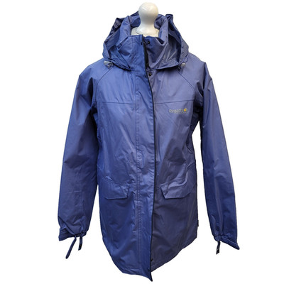 Regatta wasserdichte Jacke hellblau mit Kapuze UK Damen Größe S N63