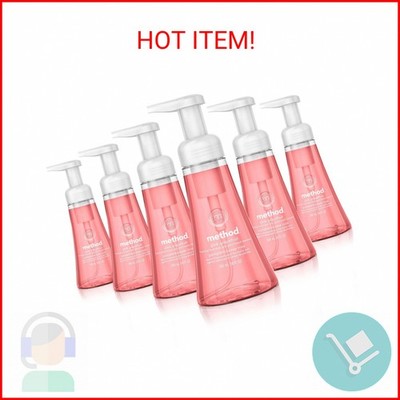 Method Foaming Hand Soap, Pink Grapefruit, 10 fl oz, (Pack of 6)