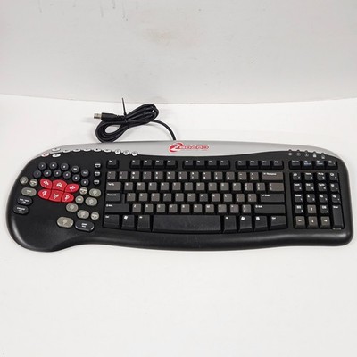 Zboard MERC KU-0453 USB Gaming Keyboard w/ Dedicated Gamepad   Black/Silver
