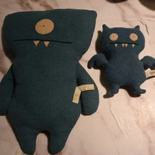 Vintage Y2K Uglydoll Blue OX2004 Ice-Bat2005 Prettyugly Monster Collectible Rare