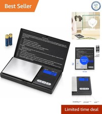 Digital Pocket Scale - 1000g x 0.1g Precision for Jewelry Food - Backlit LCD