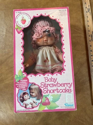 Strawberry Shortcake Vintage Baby Blow Kiss Doll 1982 Kenner 26400 *OPEN BOX*