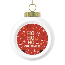 Christmas Ball Ornament, Holiday Decoration, Tree Ornament, Festive Bauble, Xmas