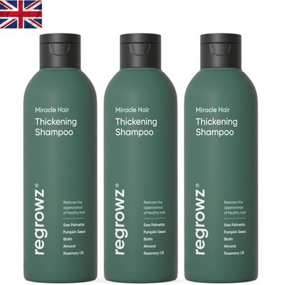 Revitalisierendes Biotin Haarshampoo (225ml x 3) - Natürlicher DHT-Blocker für den täglichen Gebrauch