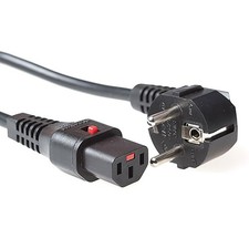 ACT C13 IEC Lock Netzkabel 1m Kaltgerätekabel C13 zu CEE 7/7 für PDU Server
