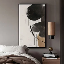 Hand Painted on Oil Painting Black Home Decor Innovative Abstract Wall Art