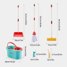 6-in-1 Kids Cleaning Toy Set For 3-6 Years Child With Broom Dustpan Mop KDYF