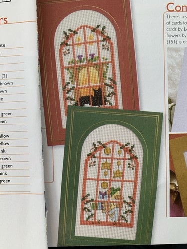 Fensterwärmer! Weihnachtskarten Kreuzstich Motivkarte