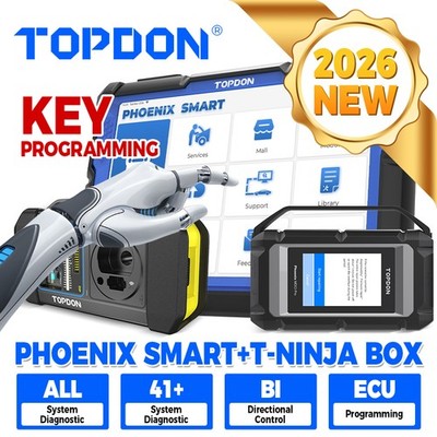 TOPDON Phoenix Smart T-Ninja Box Bundle J2534 IMMO Key Programmer ECU Coding