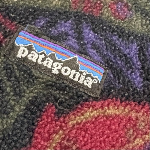 Vintage Patagonia Synchilla Mens M Deep Sea Creature Snap T Fleece Made In USA - Picture 2 of 16