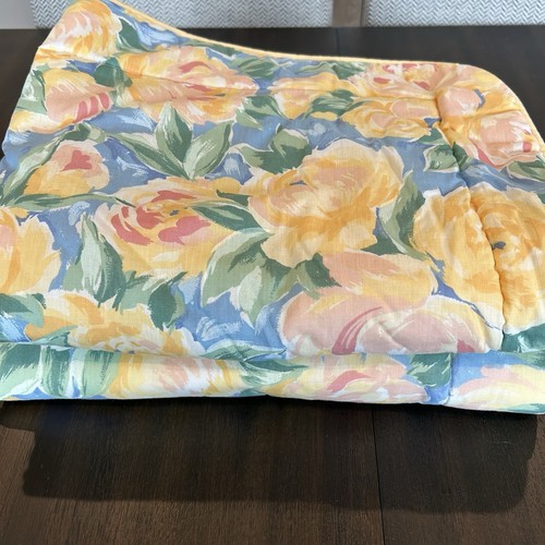 Croscill Vintage Fiesta Yellow Floral 2 Standard Pillow Shams 2 Queen Pillowcase - Afbeelding 2 van 14