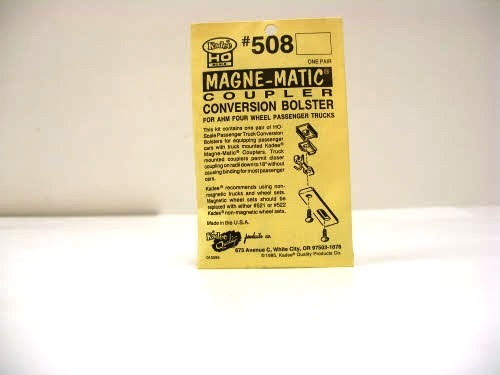Kadee 508 HO AHM (Rivarossi) 4-Wheel Trucks with Couplers (50 Packs of 2)
