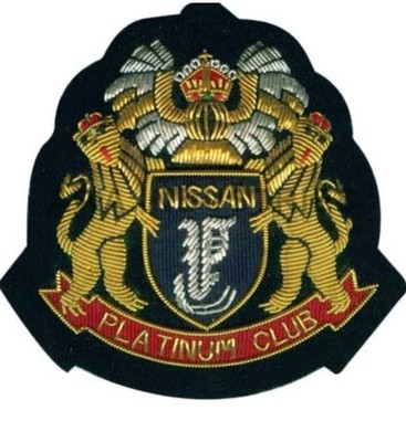 HANDMADE EMBROIDERED GOLDEN BULLION  BLAZER LUXURY BADGE [NEW]