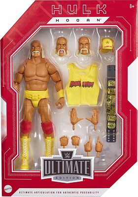 IN HAND   WWE Ultimate Edition Hulk Hogan Action Figure Amazon Exclusive   NEW