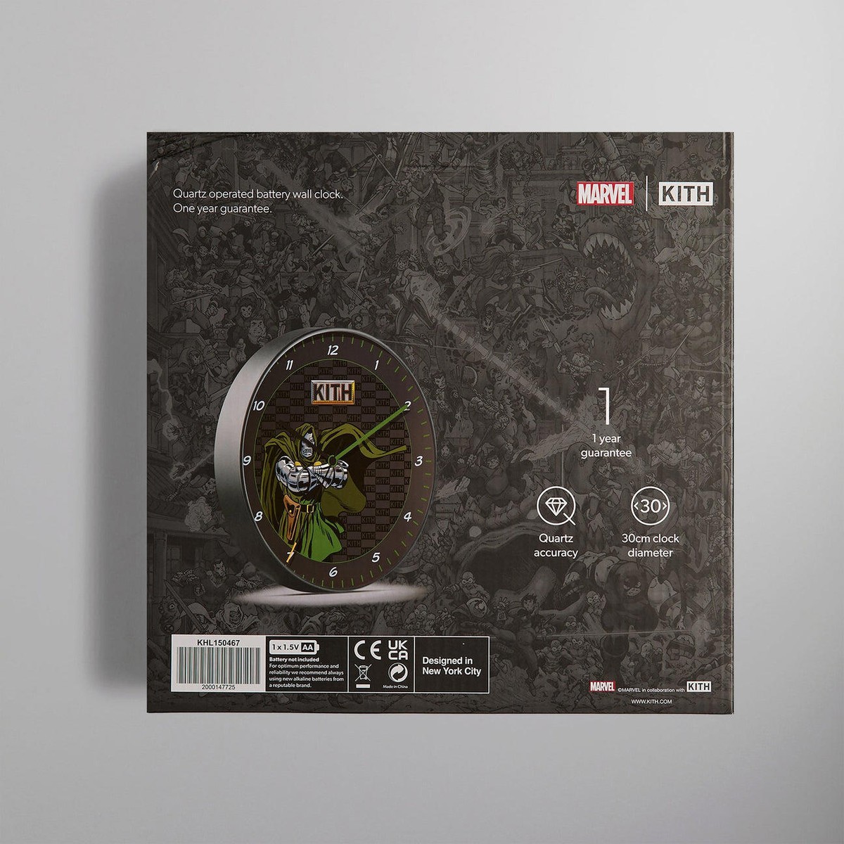 KITH Marvel wall clock 時計 ヴィラン Kith x Marvel Dr. Doom Clock Multicolor - SS24 - US